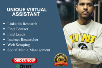 be your personal assistant for linkedin research,find contact,ceo,email address