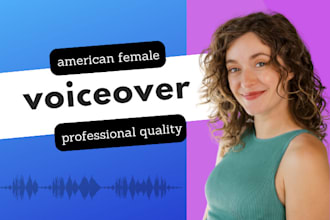 record your professional american english female voiceover