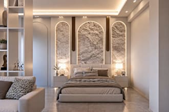 design a modern luxury interior for your home or apartment,studio apartment fast