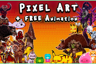 create pixel art for you with animations and sprite sheets