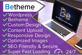 create or customize your wordpress website with betheme