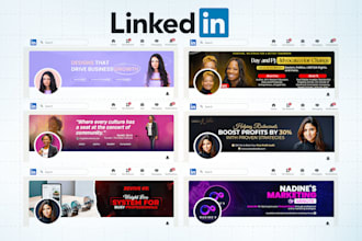 create a linkedin banner and facebook design