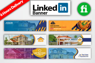 create a linkedin banner and facebook design