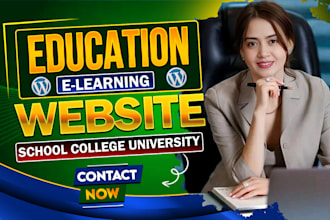 design and develop lms elearning school university education website