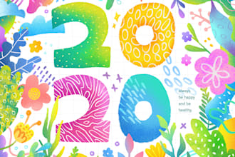 draw flower or floral illustration in my style