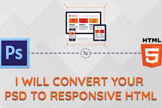 convert your psd to responsive HTML