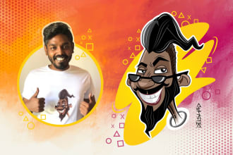 draw funny, professional caricature arts