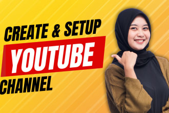 create, design, and set up youtube channel