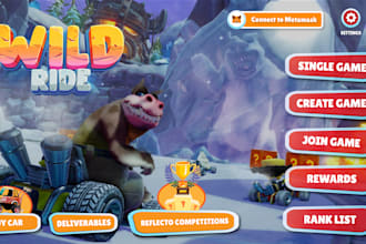 create stunning game graphics and UI UX design