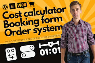 create a woocommerce shop, landing page or booking website