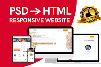 convert responsive psd to html website using bootstrap