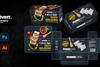 design premium and minimalist packaging for your brand