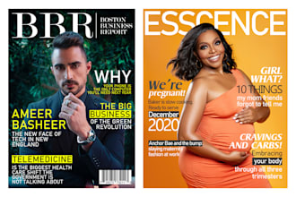design professional  magazine cover