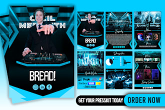 dj artist epk, media kit, press kit, speaker kit, one sheet