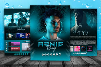 design dj epk, media kit, press kit, speaker kit, one sheet