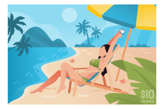 illustrate your ideas to any flat vector or vector images