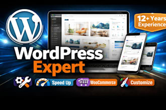 design a wordpress website with elementor and optimize speed