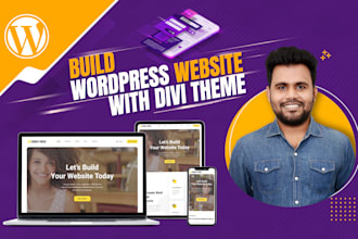 build your wordpress website with divi theme