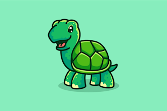 design a cute and simple animal mascot