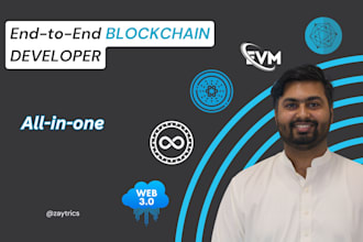 be blockchain developer for web3 dapps, solana, cardano, icp, hyperledger fabric