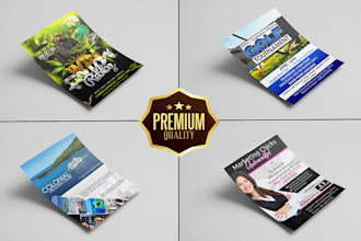 do custom creative flyer design for boost your brand instantly