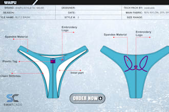 design underwear, lingerie, and swimwear professionally