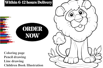 draw coloring book pages for children