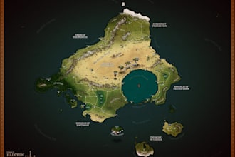 design high quality fantasy and historical maps