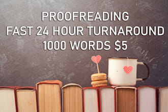 professionally proofread your work, book, or article