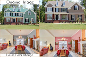 change house color, wall or house interior exterior color
