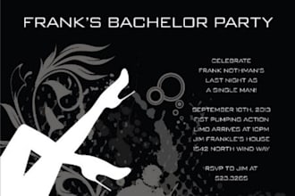 design a printable invitation for any event
