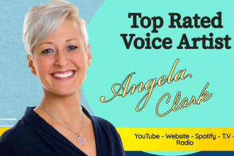 be your english female video narrator  human voice
