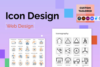 design professional custom icons for your website