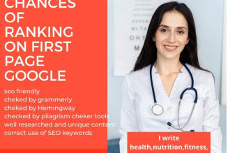 write health, fitness, or medical SEO content or blog post