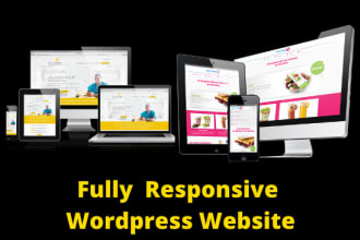 design responsive and SEO friendly  wordpress website
