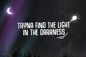 create animated lyrics video with visualizer