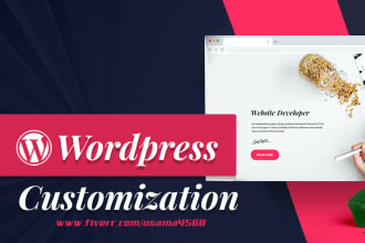 build, customize, or redesign a professional wordpress website