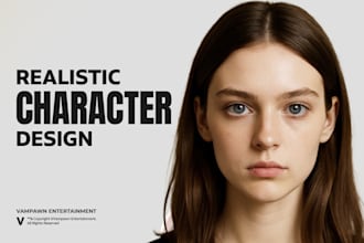 create photoreal 3d characters or creatures for games and vfx