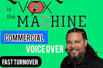 record a professional commercial voice over