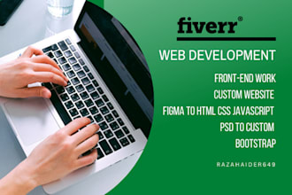 make top notch custom website as html css javascript dev