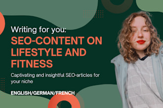 write about lifestyle and fitness