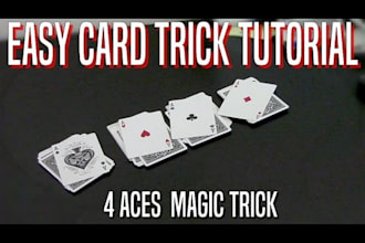teach you a magic card trick with aces