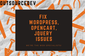 fix your html, css, jquery, opencart, wordpress issues