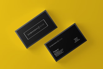 design stunning business card or visiting card