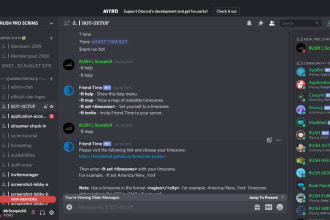 manage your discord server, telegram or twitter account