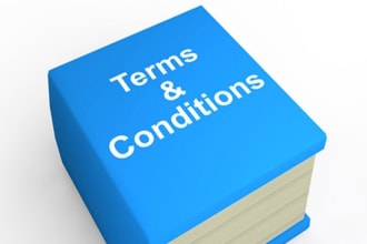 write terms and conditions privacy policy