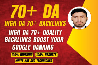 create high da 70 backlinks