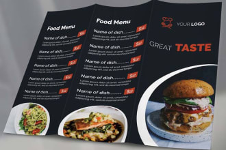 do creative food menu design
