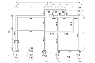 do structural design of concrete slabs, beam, columns, foundation