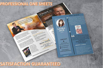 design a professional speaker one sheet